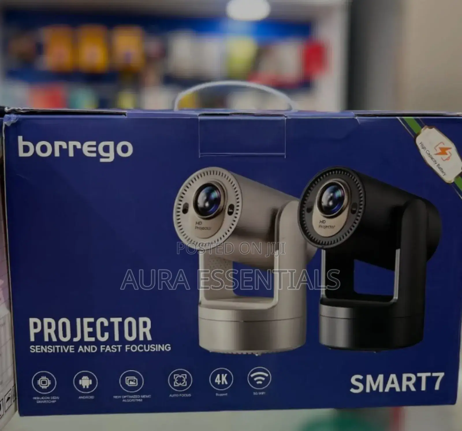 Borrego Smart 7 Rechargeable Projector