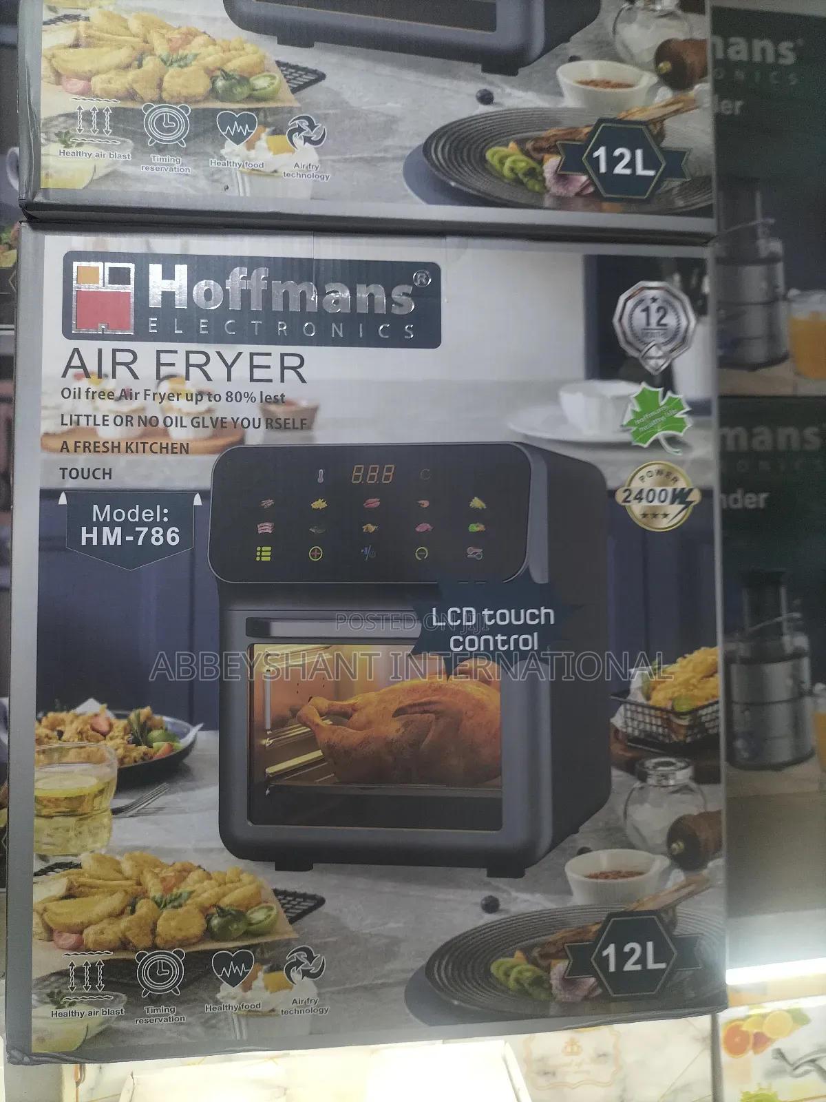 Hoffmans 12l Digital Air Fryer, Model Hm-786