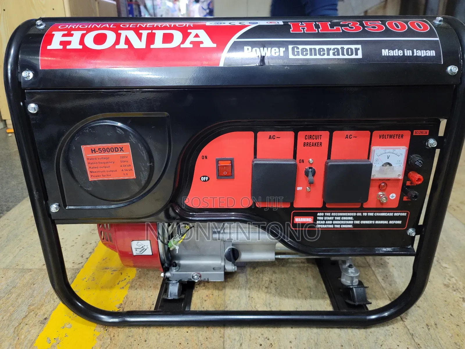 Honda Hl-3500 Original Power Generator Made in Japan