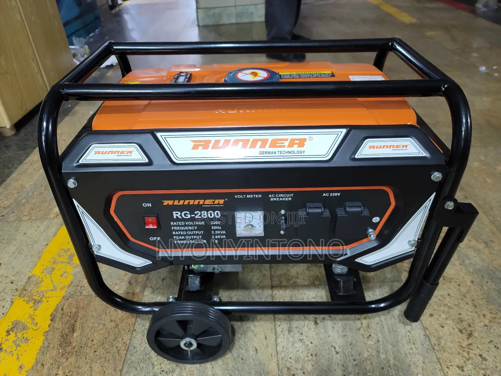 Runner Germany Technology Power Generator With Wheels