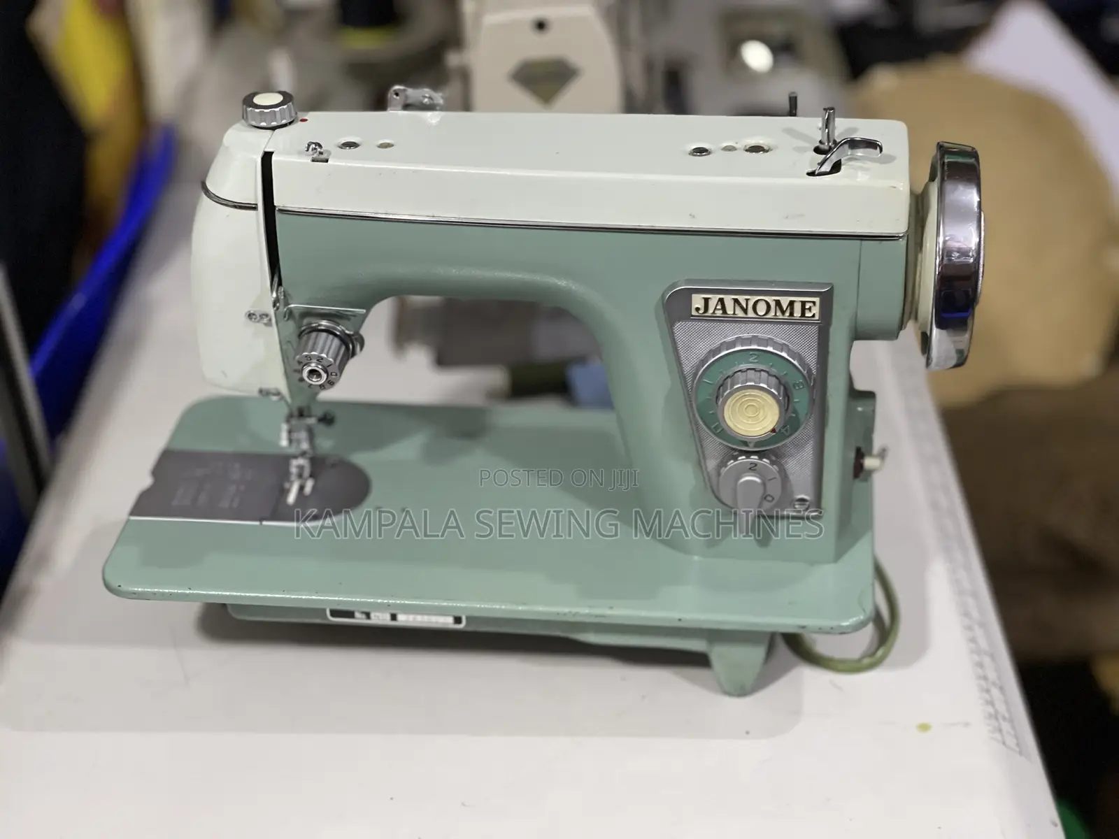 Japan Used Janome Straight Sewing Machine Complete Stand