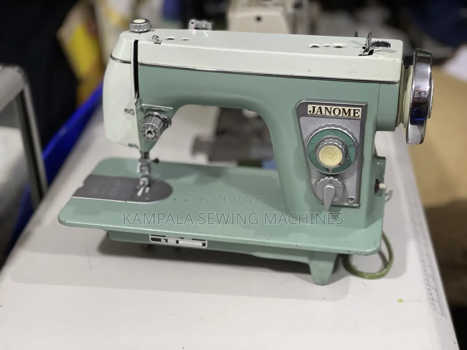 Japan Used Janome Straight Sewing Machine Complete Stand