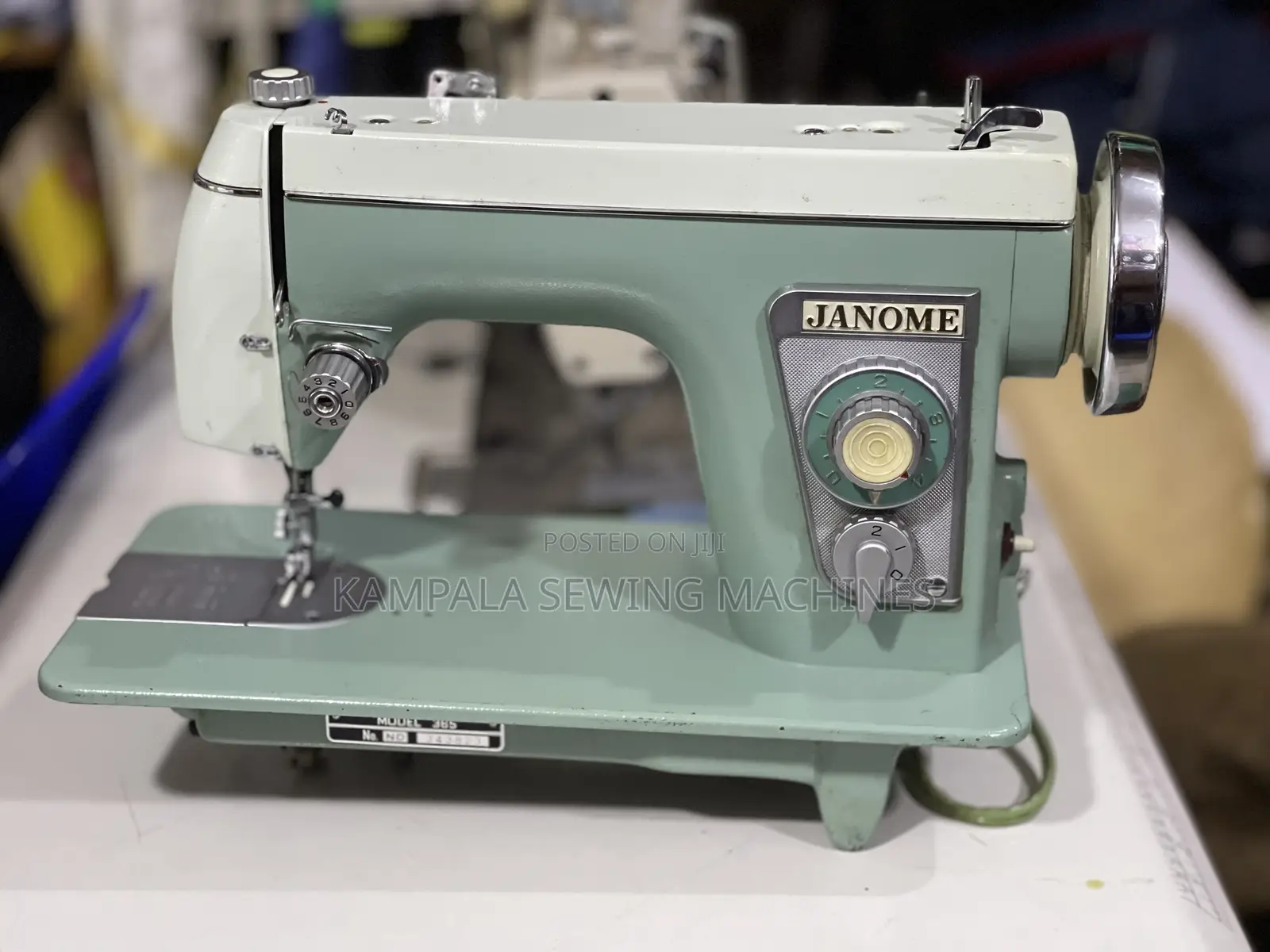 Japan Used Janome Straight Sewing Machine Complete Stand