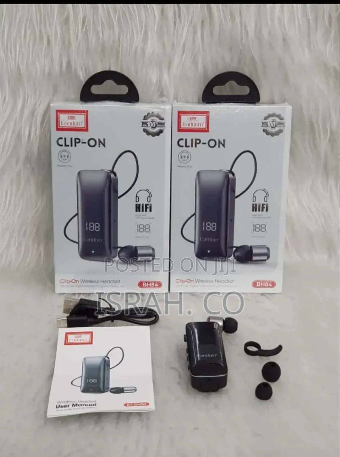 Earldom Clip-on Wireless Headsets (Model Bh84),
