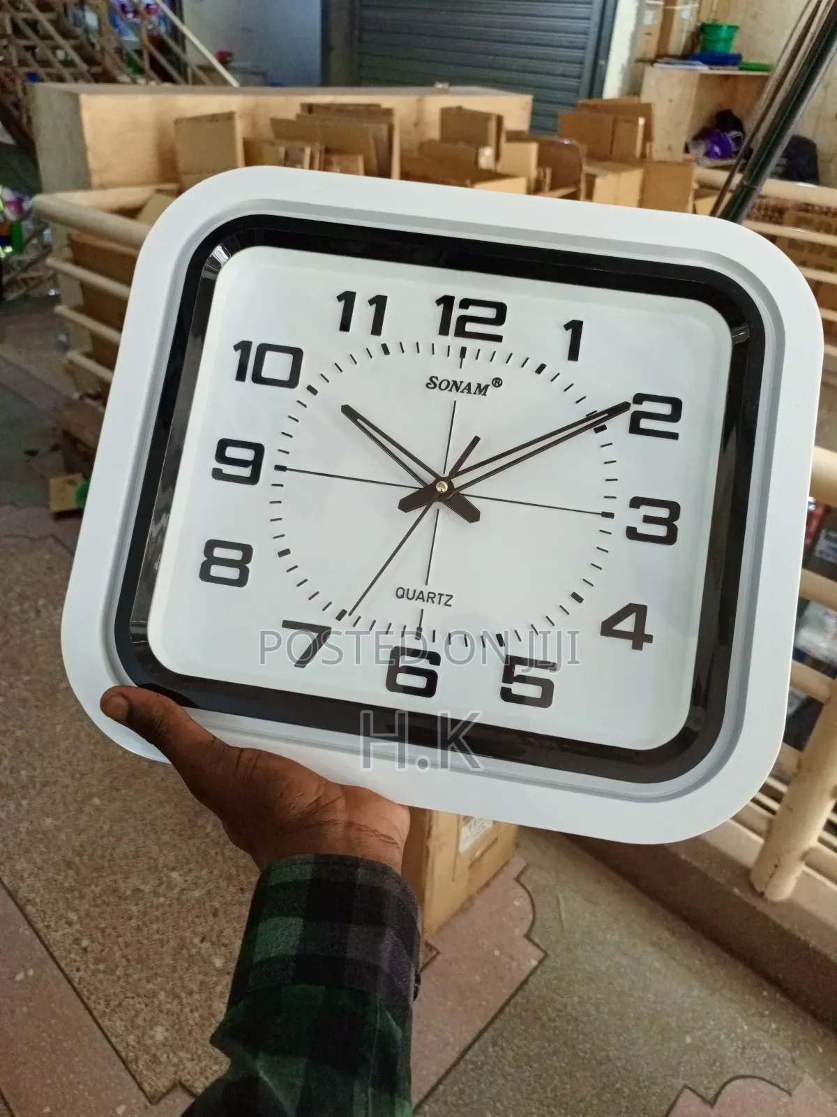Square Analog Quartz Wall Clock