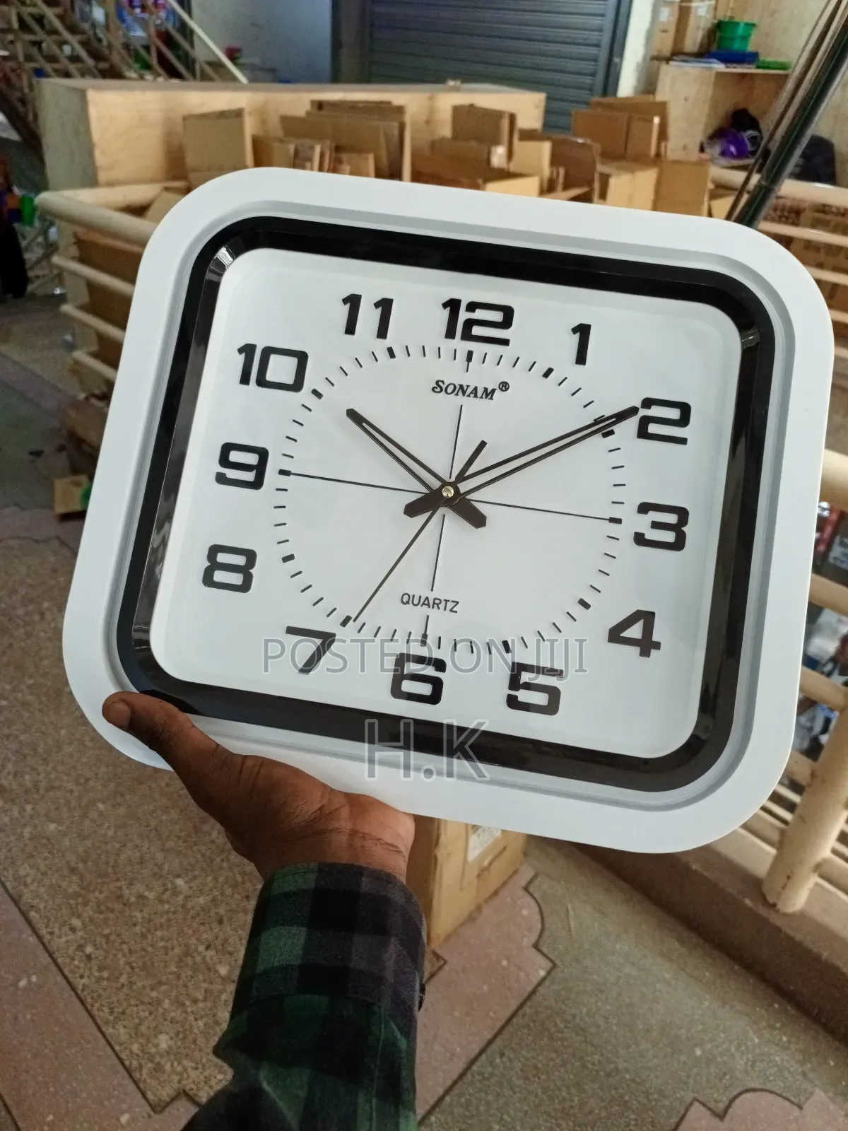 Square Analog Quartz Wall Clock