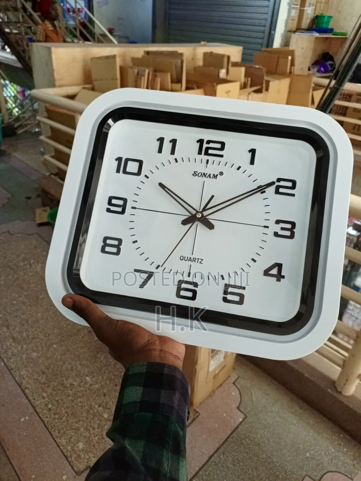 Square Analog Quartz Wall Clock