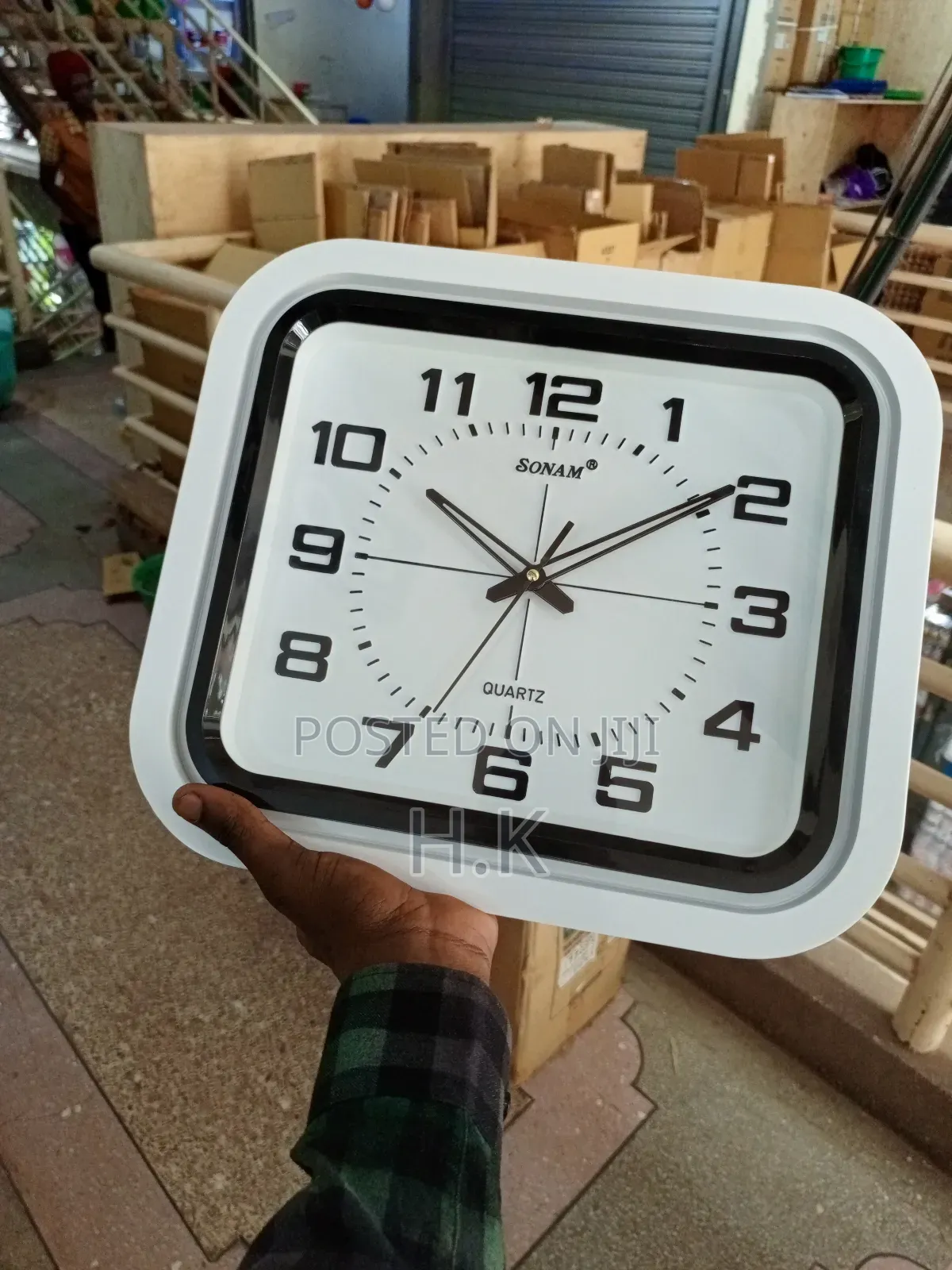 Square Analog Quartz Wall Clock