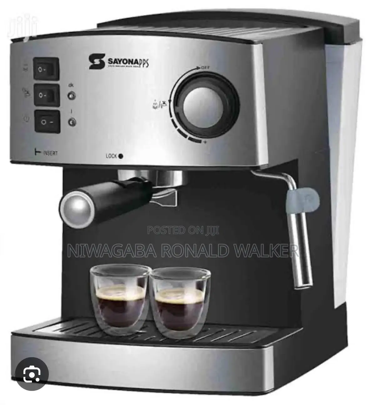 1.6l Sayona Espresso, Cappuccino, Latte Maker Machine –