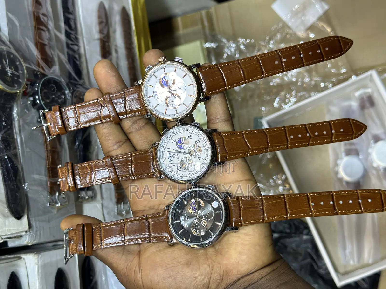 Original Brown Leather Patek Philippe Watch