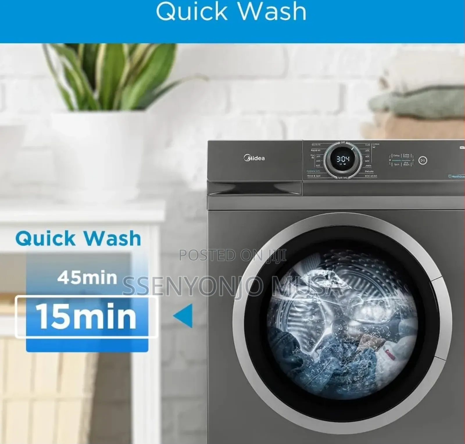 Midea 7kg Front Load Washing Machine - Fully Automatic