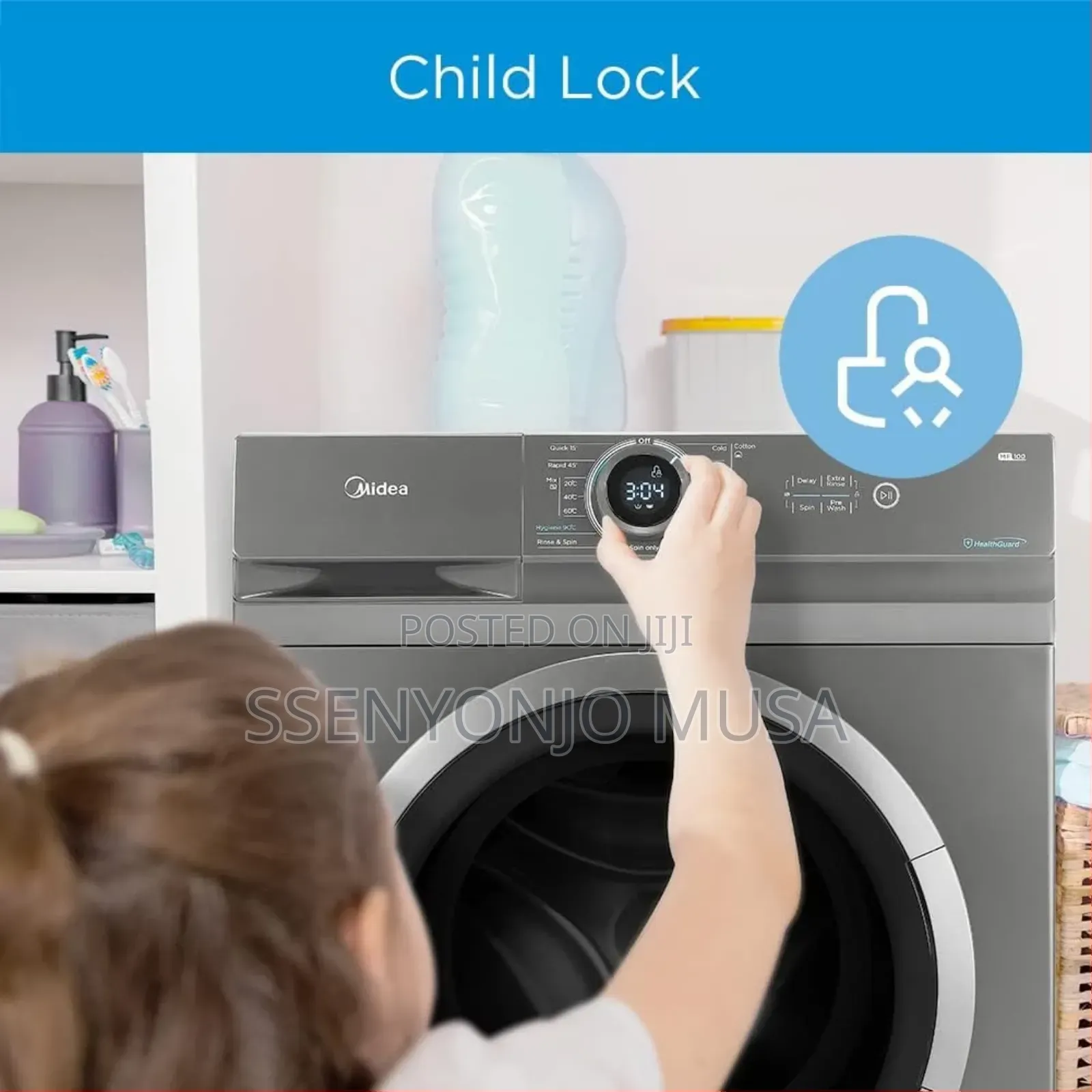 Midea 7kg Front Load Washing Machine - Fully Automatic
