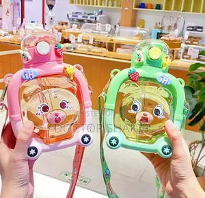 Kids Water Bottle With Cute Teddy Bear Designs