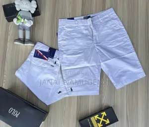 White Polo Khaki Shorts Available in Different Sizes