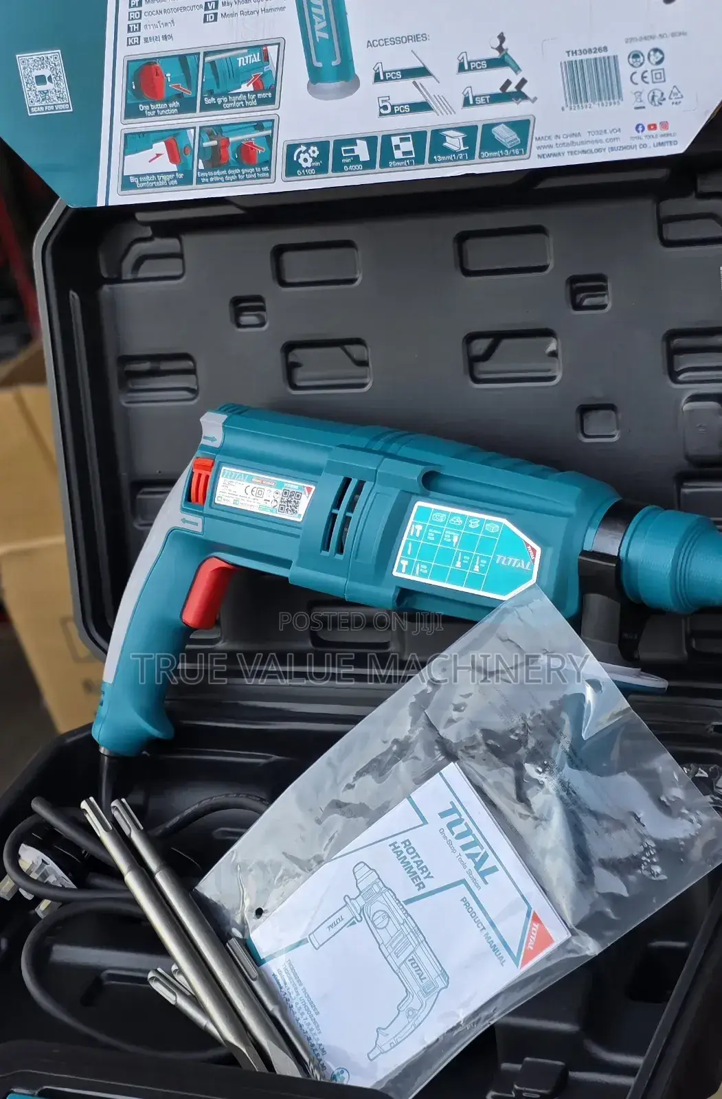 Hammer Drill Total With All Its Bits