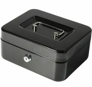 Strong Cash Box With Coin Separator Tray