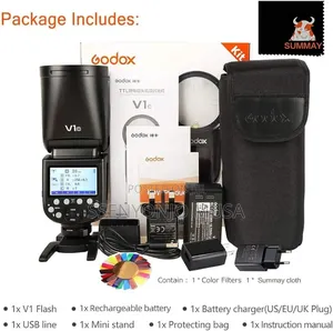 Godox V1-C Round Flash Speedlight for Canon Eos Cameras