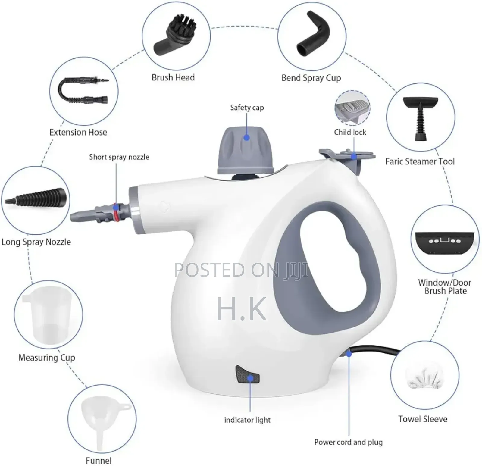 Isiler Handheld Steam Cleaner, Model Jq399,