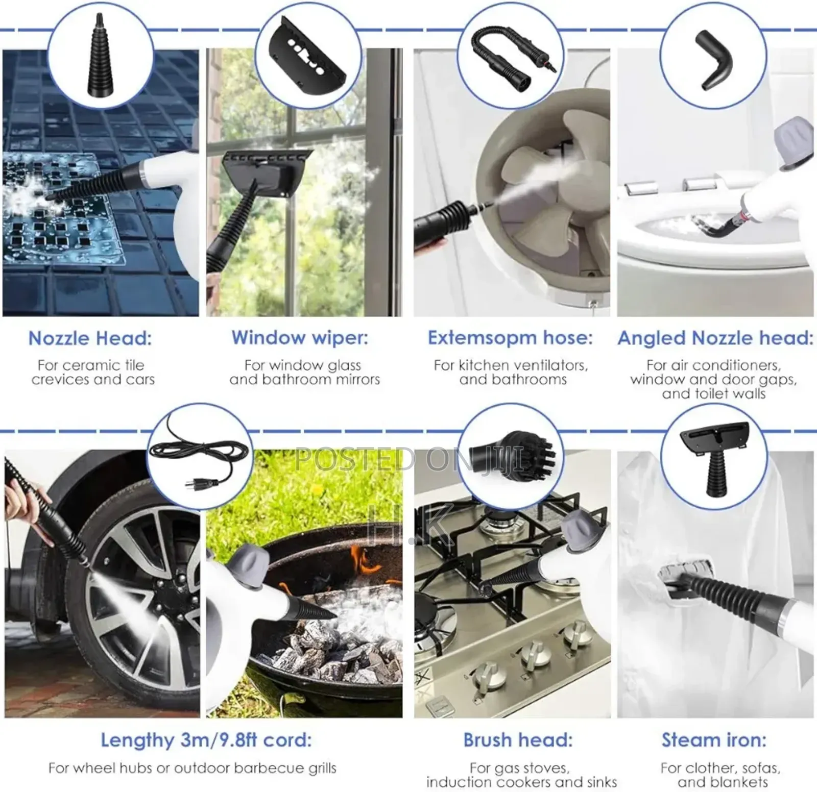 Isiler Handheld Steam Cleaner, Model Jq399,