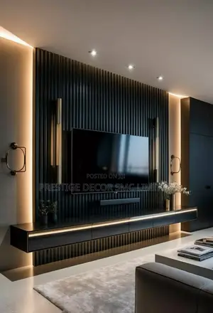 Black Gold Tv Unit