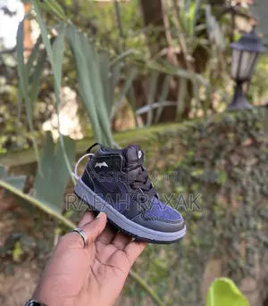 Original Kid’S Black Jordan 1 High Bat Man Kid’S Sneakers