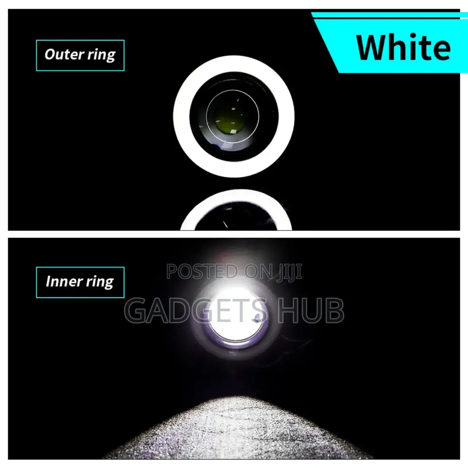 Car Cob Led Fog Light Projector White