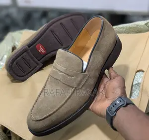 Original Men’S Khaki Billionaire Suede Loafers