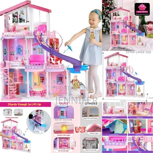 Large Kids Barbie Dream House Play Toy