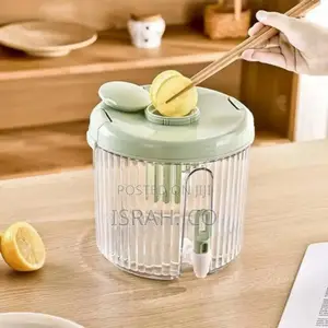 3l Round Ribbed Plastic Drink Dispenser With Tap Fridge Tea