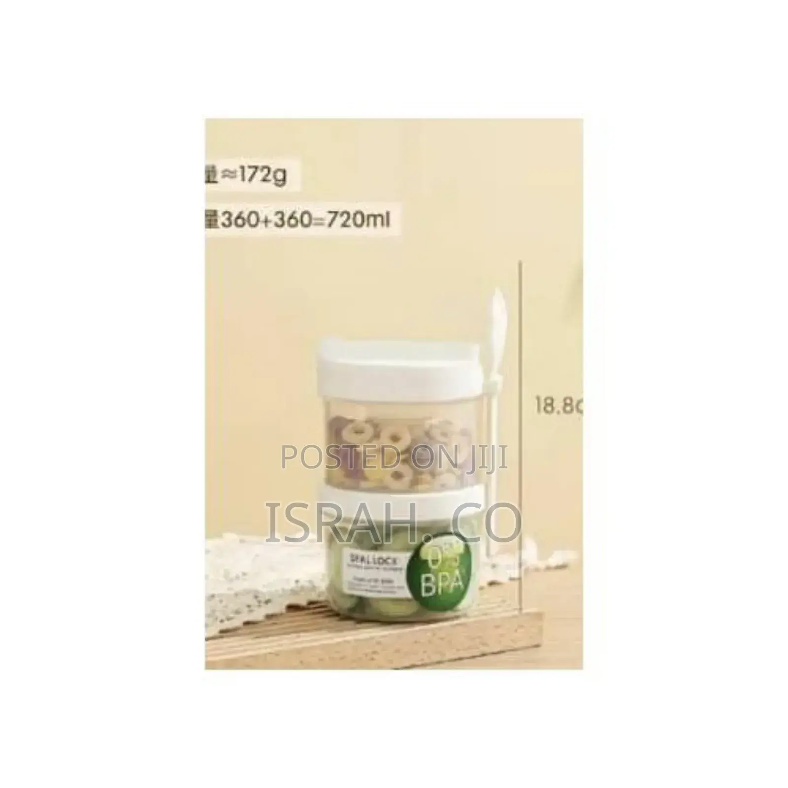 Double Layered Salad Container for Lunch