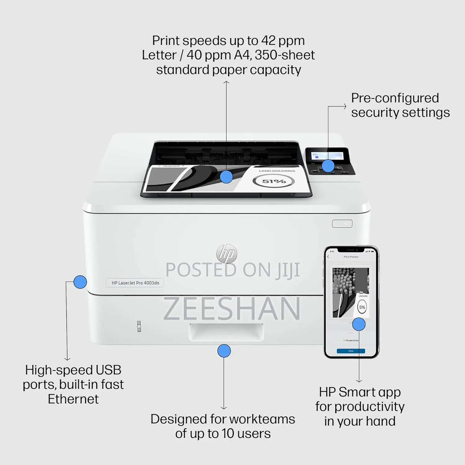 Hp Laserjet Pro 4003dn Printer