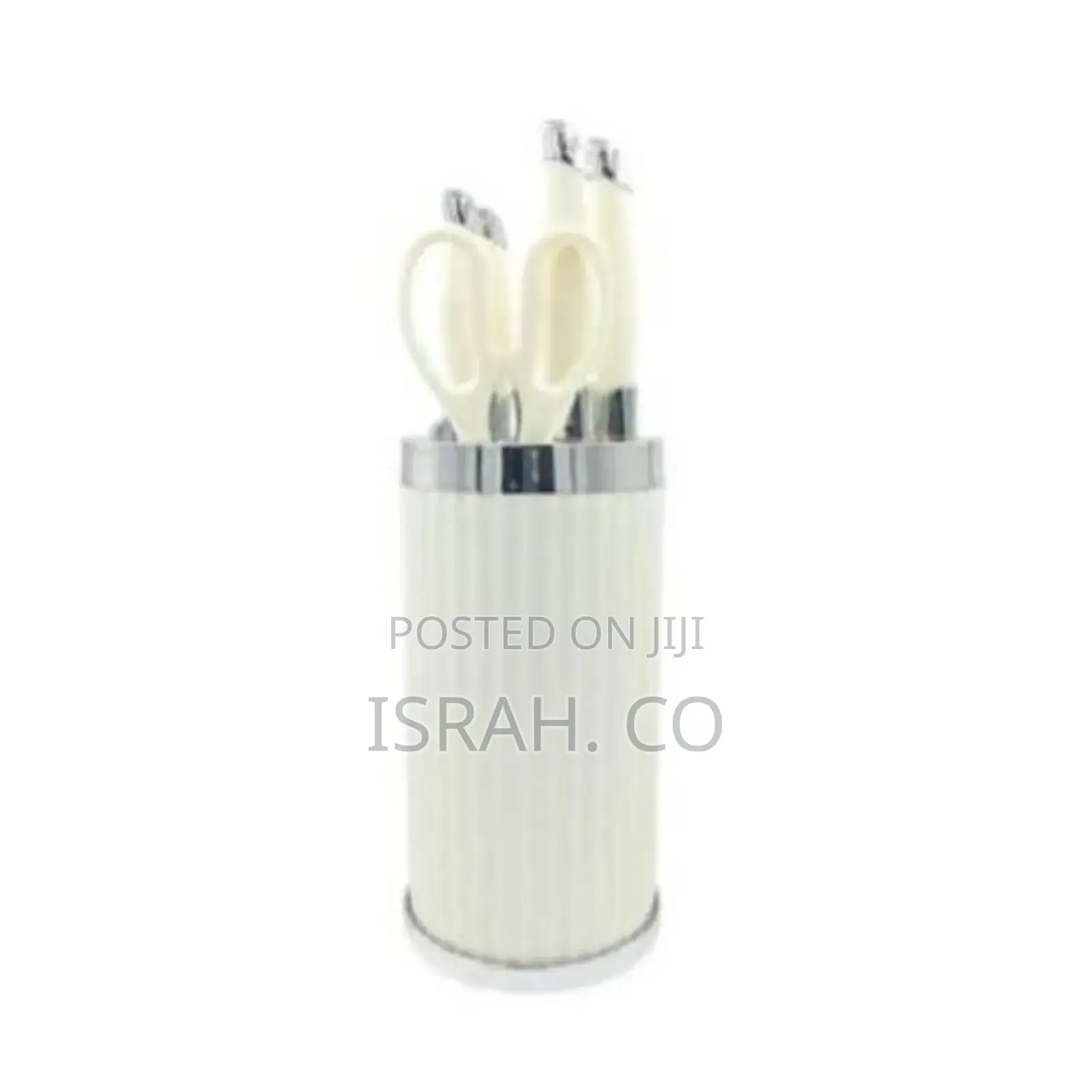 , Non-Slip Stainless Steel Chef Knife Set White