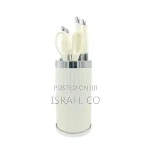 , Non-Slip Stainless Steel Chef Knife Set White