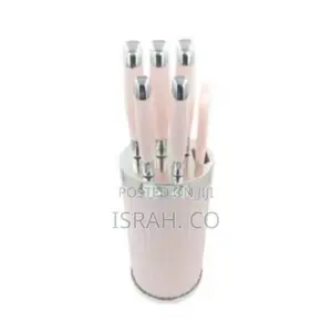 Pink 7-Piece Knife Set Is Made Ofhigh-Quality Stainlesssteel
