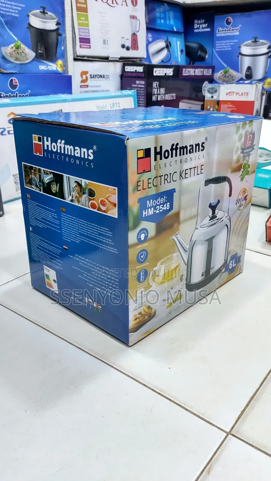 Hoffmans Hm-2548 6l Electric Kettle - 2000w