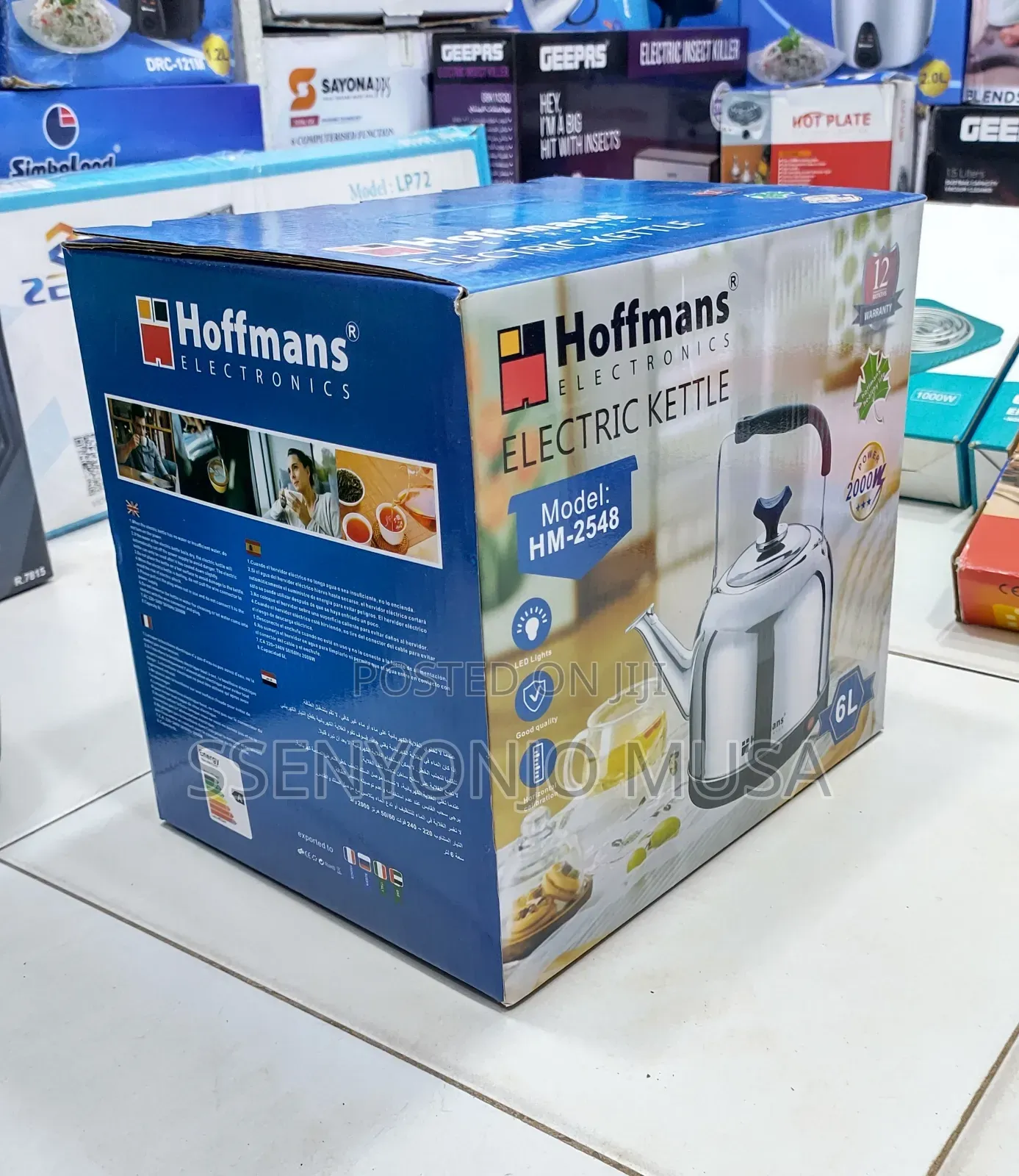 Hoffmans Hm-2548 6l Electric Kettle - 2000w