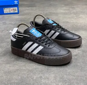 Original Black/Brown Gum Adidas Samba Big Sole Sneakers