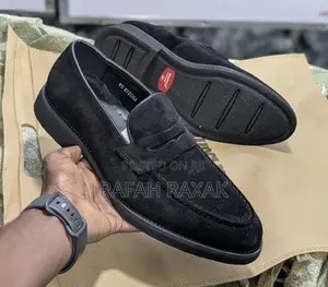 Original Men’S Black Billionaire Slip on Suede Loafers