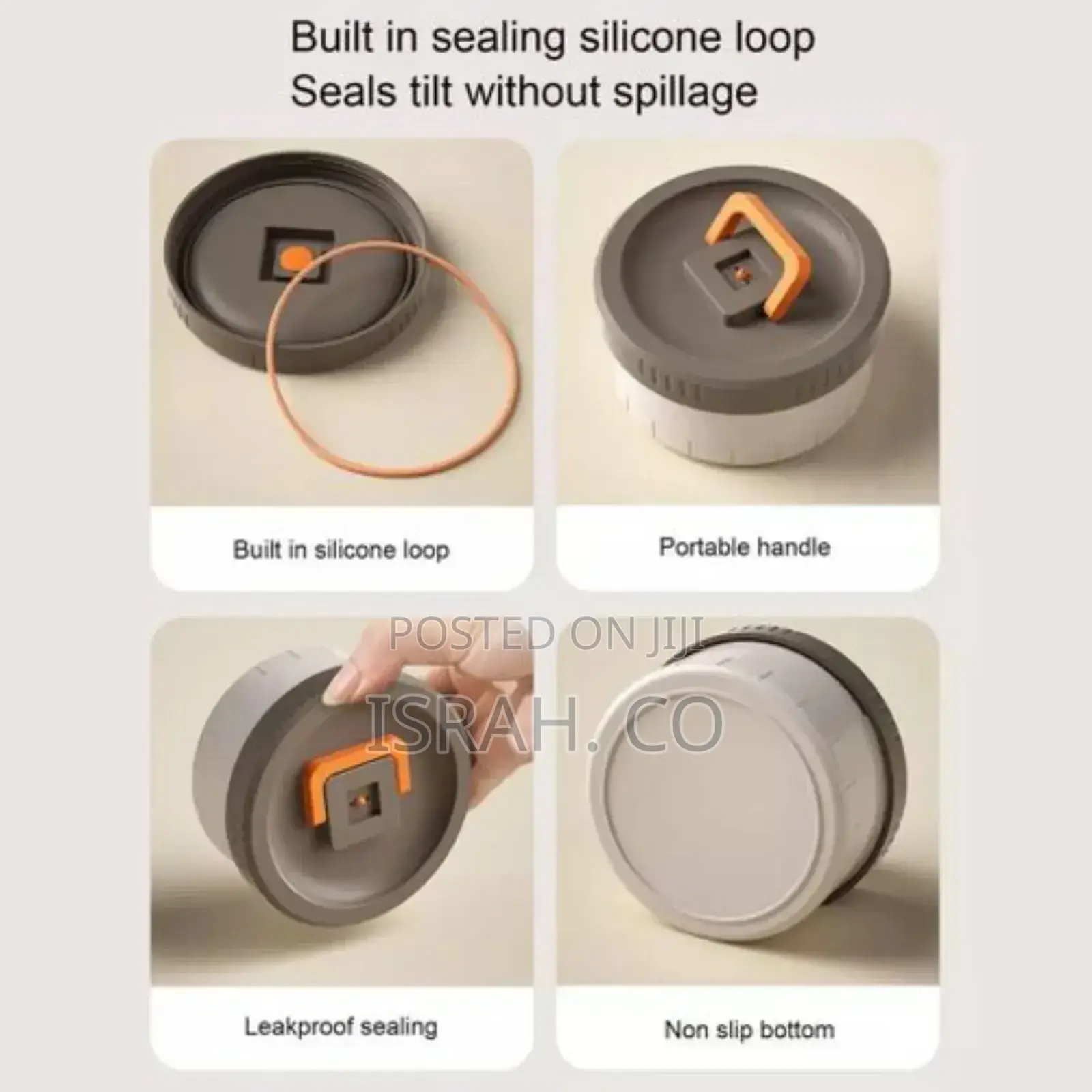 Leak-Proof Thermal Food Flask Container for Work Picnic