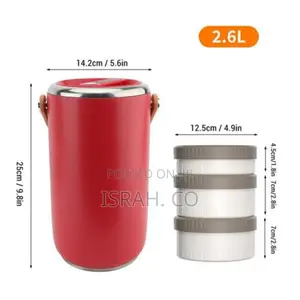 Leak-Proof Thermal Food Flask Container for Work Picnic
