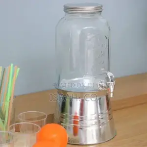 Glass Mason Jarbeverage Drinkdispenser Withice Bucket Stand