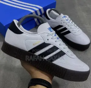 Adidas Samba White/Brown Gum Big Sole Sneaker
