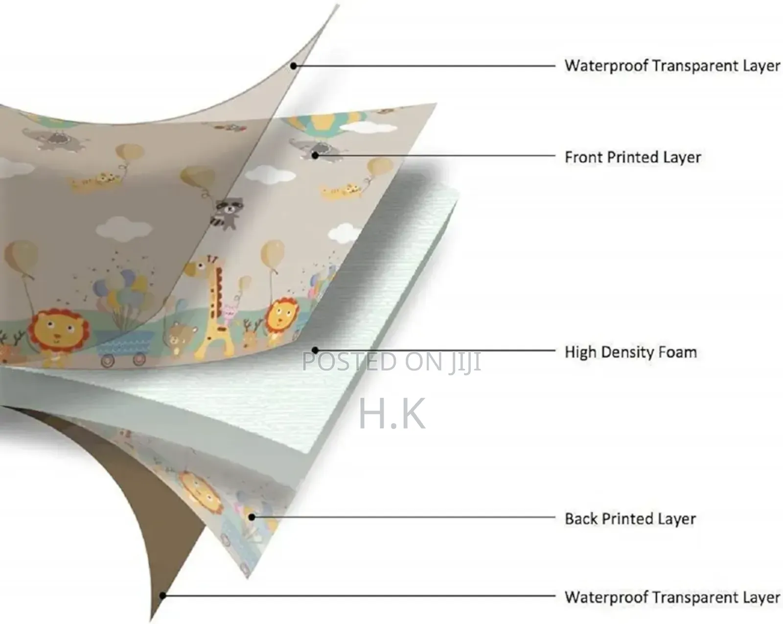 6×6m Folding Baby Play Mat