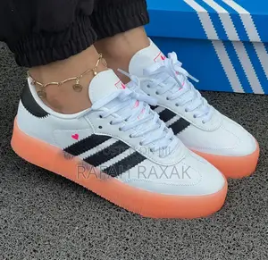 Original Women’S White/Pink Adidas Samba Double Sole Sneaker