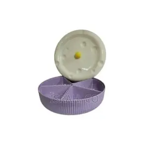 Removable Divided Platter Snack Box Purple