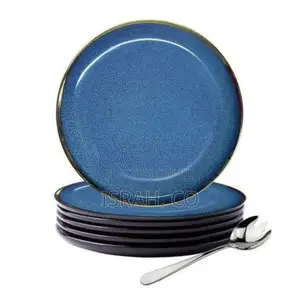 6 Pieces Serving Dinner Plates Set of 6, 10 Inch Dish Set -