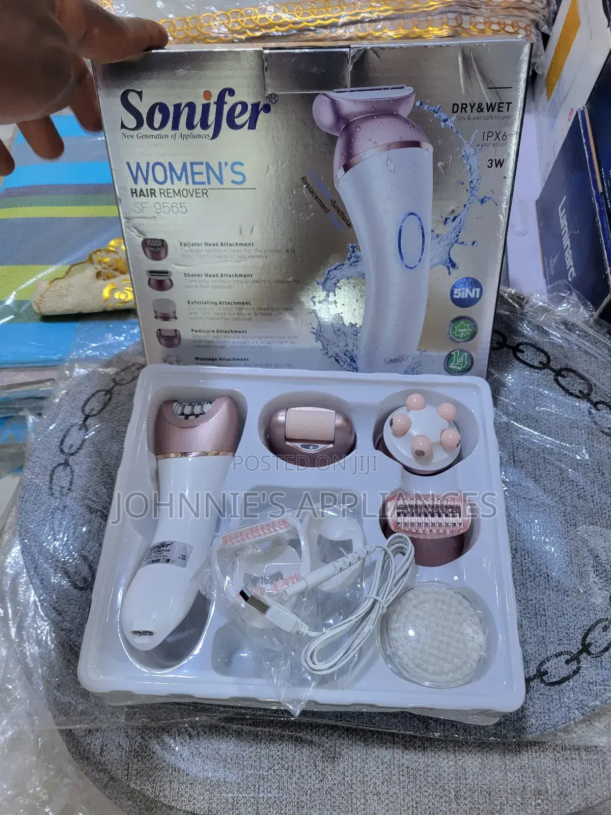 Sonifer Rechargeable Women's Hair Remover 5in1