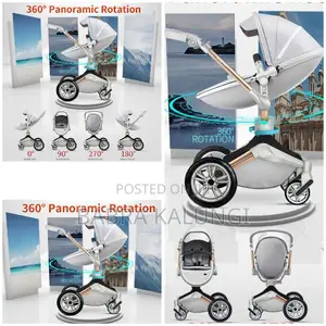 Baby Pram Stroller , Maroon, Color Varies