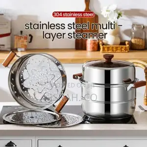 30cm Stainless Three-Layer Soup Pot Steamer Dual-Purpose