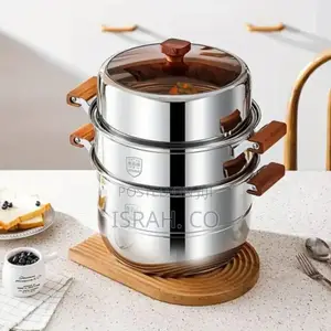 30cm Stainless Three-Layer Soup Pot Steamer Dual-Purpose